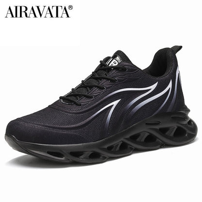 Herren-Sneaker mit Flammen-Print
