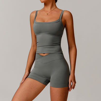 Schulterfreies Langarm-Yogakleid für Damen – Stylische &amp; sportliche Passform