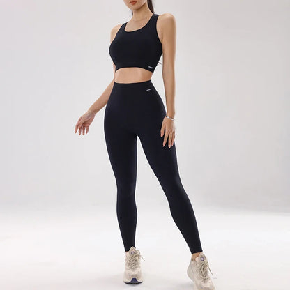 Peach Lift Yoga-Set – Schnelltrocknender Sport-BH &amp; Schlankheits-Leggings für Fitness