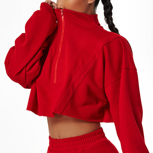 Langärmliger Sportpullover