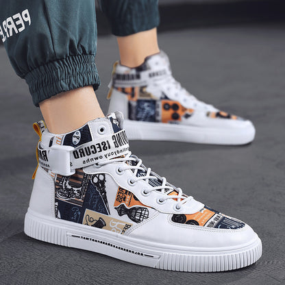 Trendige Herrenschuhe, neue High-Top-Schuhe für Teenager
