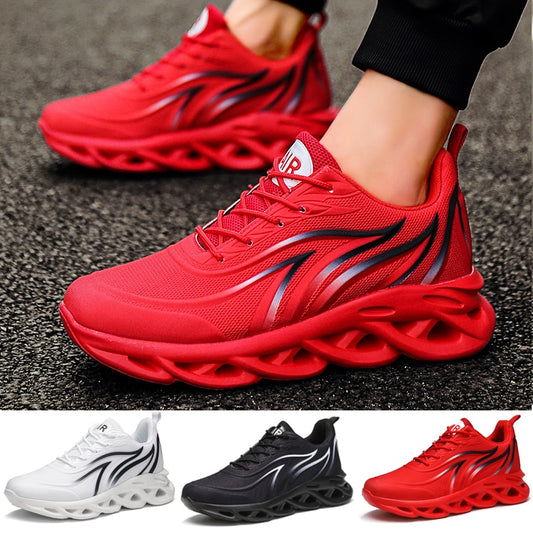 Herren-Sneaker mit Flammen-Print
