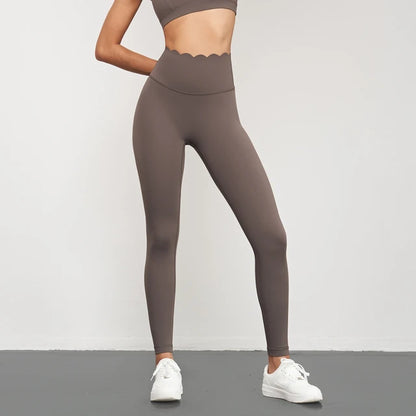 Yogahose Damen Nahtlose Lotus Arc Workout Laufleggings