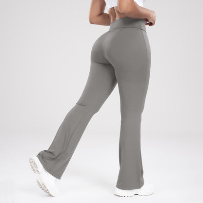 Lässige Bell-Bottom-Yogahose mit Taillenbund für draußen, schlankmachend und stilvoll
