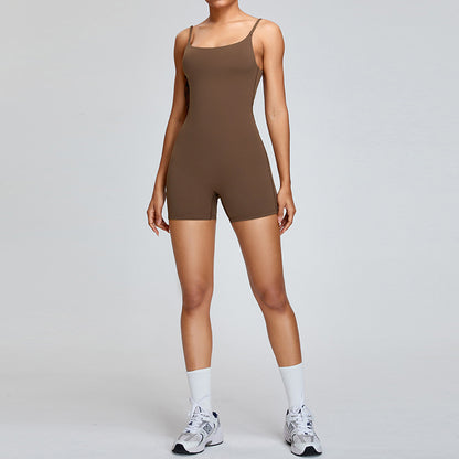 Europäischen und Amerikanischen neue frühjahr/sommer nude yoga leibchen overall frauen high-intensität dance fitness overall