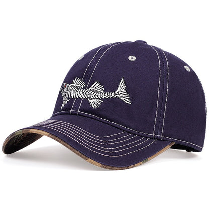 Heiß verkaufte Baseballkappe mit Fischgrätenstickerei