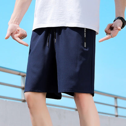 Shorts Herren New Quarter Hosen Herren Einfarbig Gerade Rohr