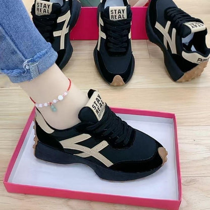 Frühling neue einzelne ide dicke casual papa schuhe turnschuhe für frauen