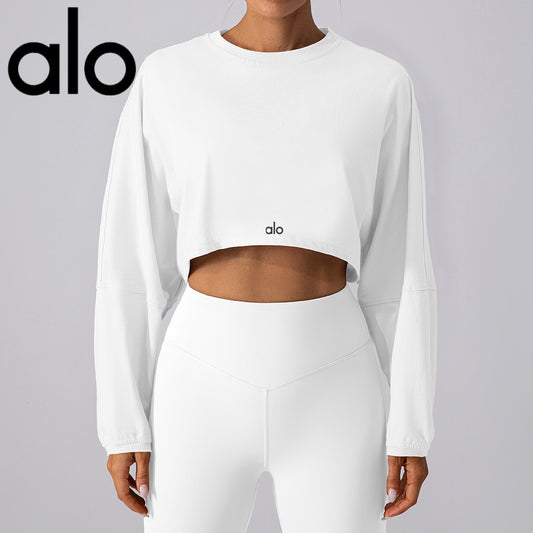Atmungsaktiver Fitness-Hoodie für Damen mit Rundhalsausschnitt, stylisch und leicht