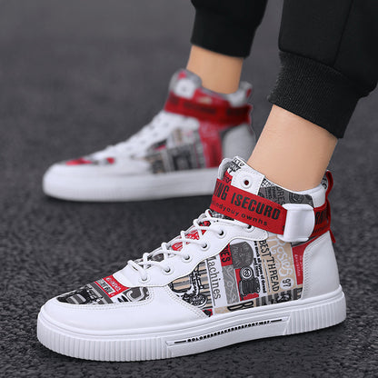 Trendige Herrenschuhe, neue High-Top-Schuhe für Teenager