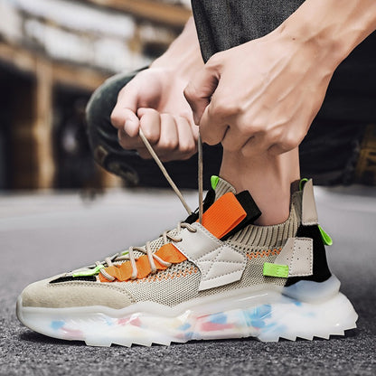 Große Herren-Sneaker mit dicker Sohle