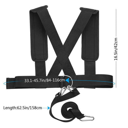 Lauftraining Workout Expander Fitnessband Widerstandsbänder Gewichtstragender Schultergurt für Geschwindigkeitstraining
