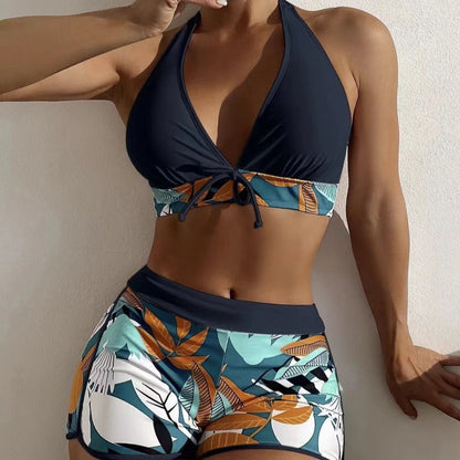 Sport-Bikinianzug mit hoher Taille für Damen