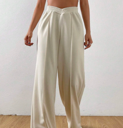 Lockere Freizeithose mit weitem Bein für Damen