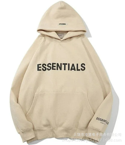 Unisex-Kapuzenpullover mit Buchstabendruck, lässig und warm für Herbst/Winter und Frühling