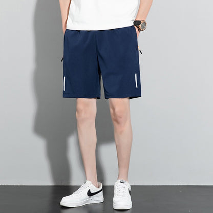 Shorts Herren New Quarter Hosen Herren Einfarbig Gerade Rohr