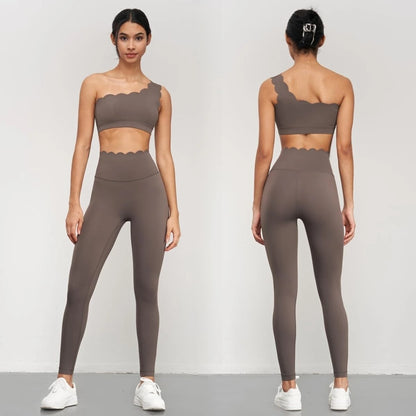 Yogahose Damen Nahtlose Lotus Arc Workout Laufleggings