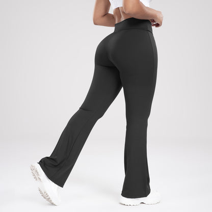 Lässige Bell-Bottom-Yogahose mit Taillenbund für draußen, schlankmachend und stilvoll