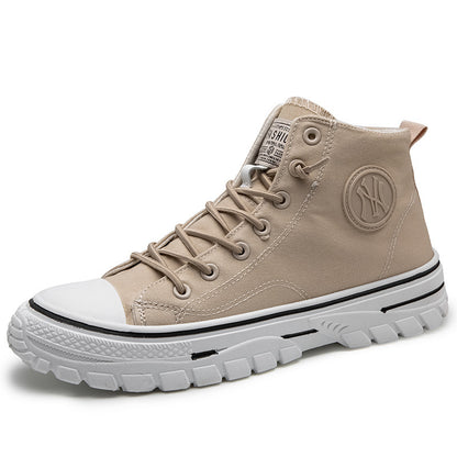 Hohe Segeltuchschuhe