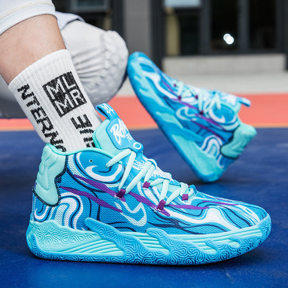 lila MB.03 Herren- und Damen-Basketballschuhe für drinnen und draußen, stoßdämpfend und rutschfest