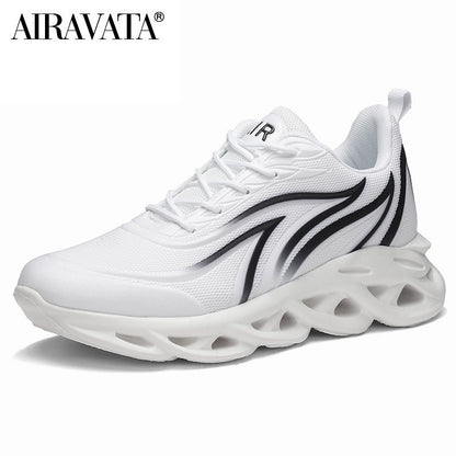 Herren-Sneaker mit Flammen-Print