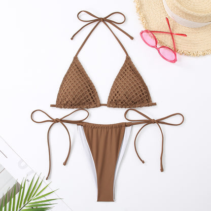Neckholder-Bikini mit Schnürung, sexy, trendig und schmeichelhaft