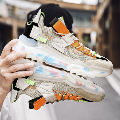 Große Herren-Sneaker mit dicker Sohle