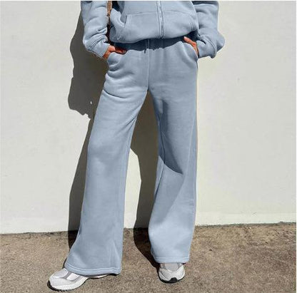 Damen Frühlings-Sportbekleidungsset mit Kapuze – Locker sitzender Jogginganzug für Komfort und Stil