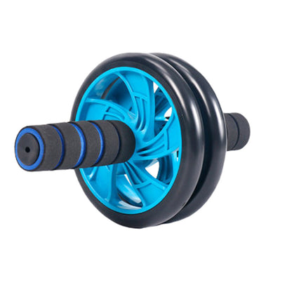 Bauchtrainer-Roller – Doppelrad mit Schaumstoffgriffen und Kniepolster