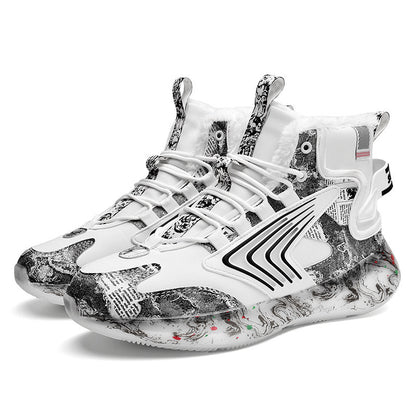 Trendige leuchtende Laufschuhe für Herren