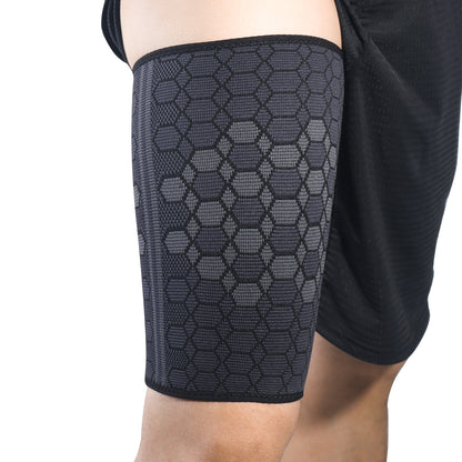 Hochelastischer, gestrickter Nylon-Sport-Oberschenkelschutz zum Radfahren und zur Vorbeugung von Oberschenkelmuskelzerrungen