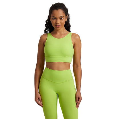 Nude Cross-Back Sports Br. Atmungsaktives Yoga- und Fitness-Top für Damen