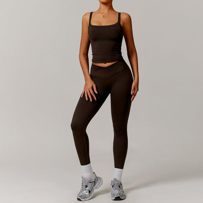 Schulterfreies Langarm-Yogakleid für Damen – Stylische &amp; sportliche Passform