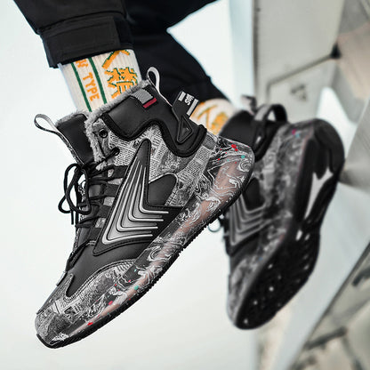 Trendige leuchtende Laufschuhe für Herren
