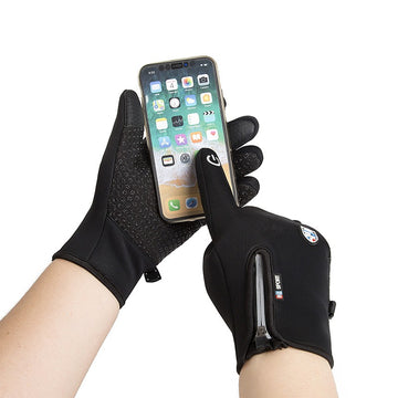 Winter thermische warme Outdoor-Handschuhe Touchscreen wasserdicht Radfahren Fahrrad winddicht Glo 