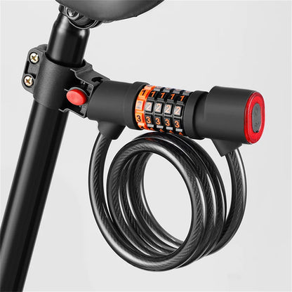 Diebstahlsichere Fahrradschlösser, Zahlenschlösser für Fahrräder, Rennrad-Fahrradschloss mit Stahlkabel.