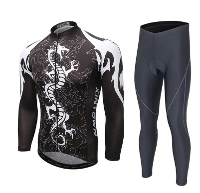 Langarm-Radsport-Set, atmungsaktives Trikot