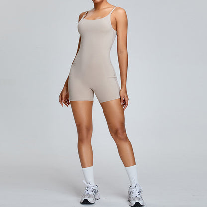 Europäischen und Amerikanischen neue frühjahr/sommer nude yoga leibchen overall frauen high-intensität dance fitness overall