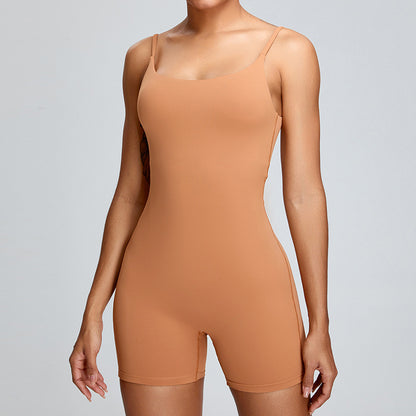 Europäischen und Amerikanischen neue frühjahr/sommer nude yoga leibchen overall frauen high-intensität dance fitness overall