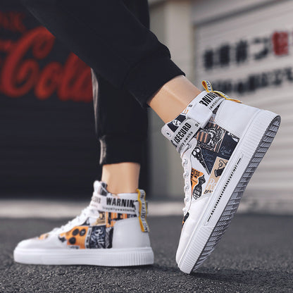 Trendige Herrenschuhe, neue High-Top-Schuhe für Teenager