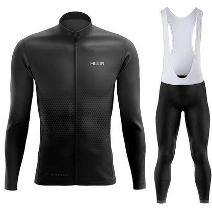 Frühling &amp; Herbst Neue HUUB Team-Version des langärmeligen Radsportanzugs, schnell trocknende, atmungsaktive Träger, Fahrradbekleidung