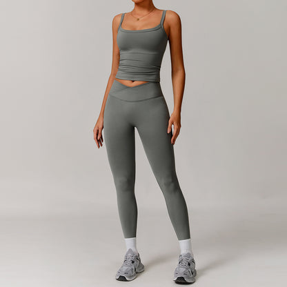 Schulterfreies Langarm-Yogakleid für Damen – Stylische &amp; sportliche Passform