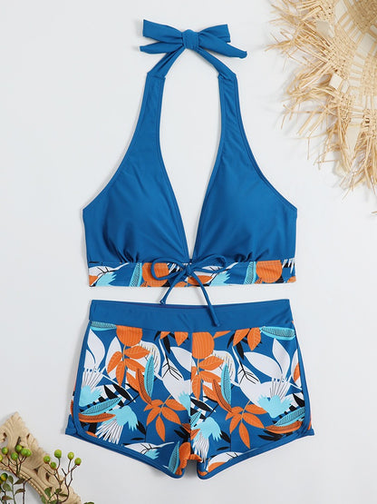 Sport-Bikinianzug mit hoher Taille für Damen