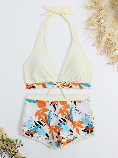 Sport-Bikinianzug mit hoher Taille für Damen