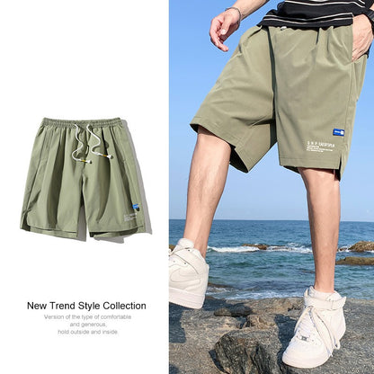 Herren Ice Silk Quick-Dry Shorts – Leichte Sommersportbekleidung