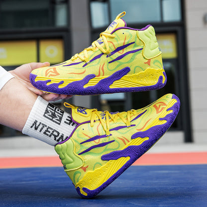 lila MB.03 Herren- und Damen-Basketballschuhe für drinnen und draußen, stoßdämpfend und rutschfest