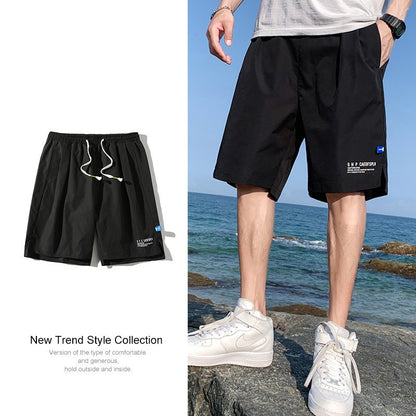 Herren Ice Silk Quick-Dry Shorts – Leichte Sommersportbekleidung