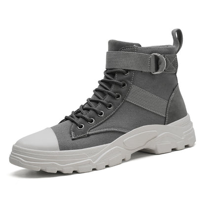 Hohe Martin-Stiefel für Teenager, modische und trendige Freizeitschuhe. 