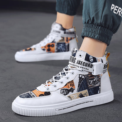 Trendige Herrenschuhe, neue High-Top-Schuhe für Teenager