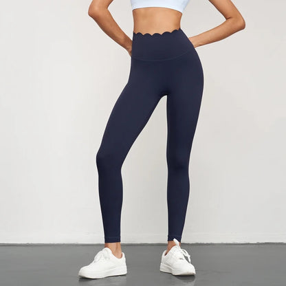 Yogahose Damen Nahtlose Lotus Arc Workout Laufleggings
